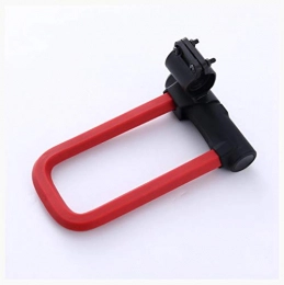 MyWheelieBin Bike Lock MyWheelieBin Silicone Anti-theft U-shaped Bicycle Lock For Motorcycle 223 * 123mm red