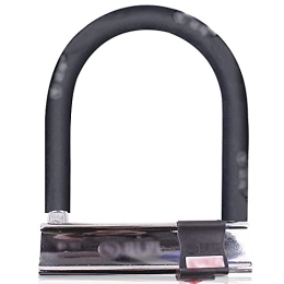 Nvshiyk Accessories Nvshiyk Cycle Locks Battery Electric Vehicle Lock Motorcycle Lock Bike U-shaped Lock Tricycle Lock for MTB, Road Bikes, Shop Doors (Color : Black, Size : 20x15cm)