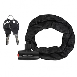 OKUGAIYA Bike Lock OKUGAIYA Bicycle Lock, Bike Chain Lock, Heavy Duty Anti-theft Bike Lock, Bike Lock with Key, for Bicycles, Motorcycles, Scooters, and various tools(120CM)