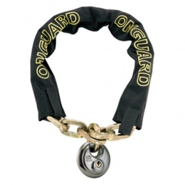 On-Guard Bike Lock On-Guard Mastiff-8020 Keyed Chain Lock, Black, 11.0 x 1.0 cm