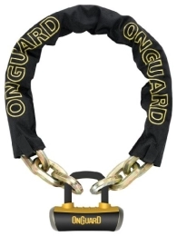 ONGUARD Bike Lock ONGUARD Men's BEAST HEX CHAIN Lock, Black, 180 cm x 14 mm