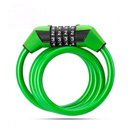 Oshamsviatm Bike Lock Oshamsviatm bicycle lock Lock For Electric Scooter Password Lock Anti-theft Bicycle Lock Safety Accessories Portable Simple-green Bike Lock (Color : Green)