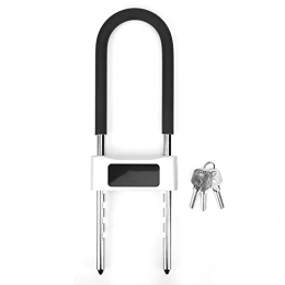 Pwshymi Bike Lock Pwshymi IP67 Waterproof APP Unlocking Bike U-Lock Smart U‑Shaped Lock Bicycle U-Lock Three Unlock methods Mobile APP Unlocking