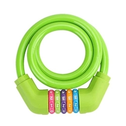 SHJMANPA Bike Lock SHJMANPA Combination Bike Lock Bike Locks Bicycle Lock Combination Wheel Lock for Bike Helmet Locks for Bikes Bike Wheel Lock Bike Helmet Lock, Green, freesize