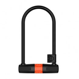 TASGK Bike Lock TASGK Bike U Lock, High Security U Shackle Bike Lock with 4FT / 1.2M Steel Flex Cable And Sturdy Mounting Bracket for Bikes, Bicycle, Motorbikes, Motorcycles, Orange, 1pc