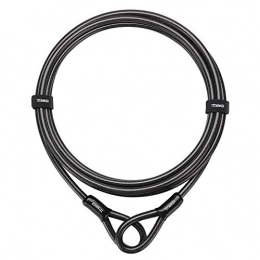 Titanker Accessories Titanker Bike Steel Cable, Thick Security Vinyl Coated Flexible Steel Cable with Loop End (10mm-15ft)