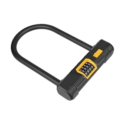 LYHELYJ Bike Lock U Shaped Bicycle Lock 4 Digit Coded Lock Bicycle Security Lock MTB Road Bike Cycling Anti-Theft Lock Cycling Accessories