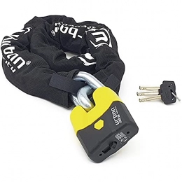 Urban GoCo Bike Lock Urban GoCo U8K120 Anti-Theft Chain Lock High Security Homologation Class SRA Ø15, 120 cm, Made in EU, Neutral