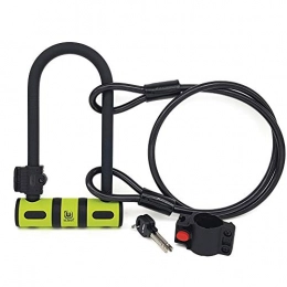 Urban GoCo Bike Lock Urban UR80150B Anti-Theft U-Lock 80 x 190 Cable 120 cm Bicycle Stand