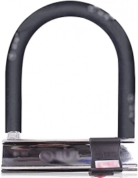 WXFCAS Bike Lock WXFCAS Easy to Carry Battery Electric Vehicle Lock Motorcycle Lock U-Shaped Bike Lock Tricycle Lock Popular Bicycle Locks (Color: Black, Dim (Color : Black, Size : 20x15cm)