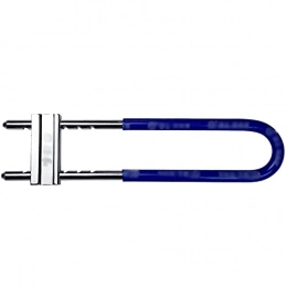 XMSIA Bike Lock XMSIA Bicycle Lock Glass Door Lock Double Door U-shaped Lock Anti-pick Lock Bicycle Lock Equipment Accessories Cycling Locks Anti-Theft (Color : Blue, Size : 41.8cm)