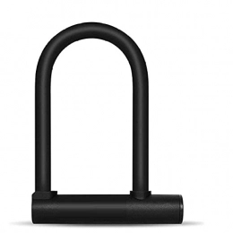 YQG Bike Lock YQG Outdoors Bike Lock, Bike lock Bicycle U Lock Anti-theft Road Mountain Bike Motorcycle Lock Bicycle Accessories Steel Cable Security Locks-Black Set (Color : Update Black U Lock)