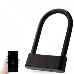 YSML Bike Lock YSML Fingerprint Bike U Lock, 100 Fingerprints, Unlock Time 0.5 Seconds, Anti-Theft Safety Suitable for Bike Motorcycle Glass Door