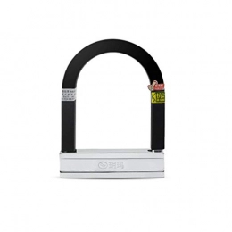 YXHUI Bike Lock YXHUI Motorcycle Lock Electric Car Lock C-class Lock Core Anti-theft Lock Anti-hydraulic Shear U-lock Good mood, good life (Color : A)