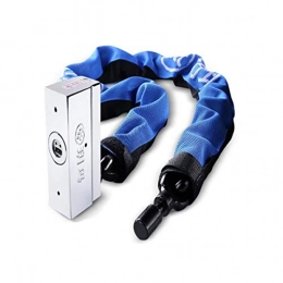 YXHUI Bike Lock YXHUI Safe And Durable Lock - Chain Lock, Lightweight Lightweight Bicycle Lock, Size: 40 Inches (length) * 1 Inches (diameter), Color: Blue Good mood, good life (Color : Blue)