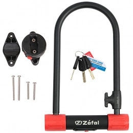 Zefal Bike Lock ZEFAL Unisex's K-Traz U13 Bicycle U-Lock, Black, 115 x 230mm