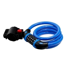 zhangxin Bike Lock zhangxin Bike Lock 5 Digit Security Cable Lock Coiled Resettable Combination Bicycle Lock Blue Cycling Lock