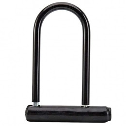 ZzheHou Bike Lock ZzheHou Bicycle Lock Bicycle U-shaped Road Bike Lock Ultra-light High-strength Steel Bicycle Lock Bicycle Accessories Anti-theft Mountain Bike Road Lock (Color : Black, Size : 19.8x13.3cm)