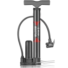 BCGT Bike Pump BCGT Pump Bike Pump, Bicycle Floor Pump Portable Bicycle Tire Air Pump 140 PSI Floor Standing Bike Pump for Road Mountain Bike (Color : Black)