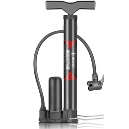 BCGT Bike Pump BCGT Pump Portable Bike Floor Pump Tire Inflator High Pressure Foot Activated Pump for Cycling Outdoor Sports Black (Color : Black)