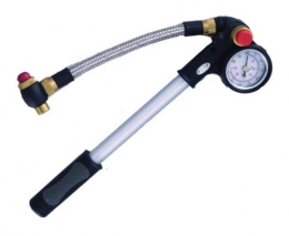 Beto Bike Pump beto 400Psi Shock Pump withGauge and Bleed Valve - Silver