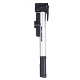 CaoQuanBaiHuoDian Bike Pump Bike Pump Mini Mountain Bike Bicycle Pump with Pressure Gauge 80Psi Portable Manual Mini Cycle Manual air Pump Micro Bike Pump Widely Used Portable Pump ( Color : Silver , Size : 27.8cm )