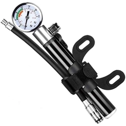  Bike Pump Bike Pump with Pressure Gauge - 210Psi Pump for Bike Bicycle Pumps Portable Bike Pump Valve Adapter Ball Air Inflator Bicycle Pump for Road and Mountain Bikes