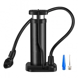 Feixunfan Accessories Feixunfan Bike Pump Portable Mini Bike Floor Pump Compact Bicycle Tire Pump for Bike Balloon Football (Color : Black, Size : ONE SIZE)