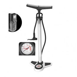 HAOSHUAI Bike Pump HAOSHUAI Bicycle Pump High Pressure Floor Standing Bike Pump Cycle Bicycle Tyre Hand Pump With Air Pressure Gauge Ultra Lightweight Aluminium (Color : Black, Size : 65cm)