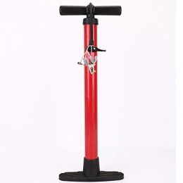 InChengGouFouX Bike Pump inChengGouFouX Convenience Creative High-pressure Aluminum Alloy Bicycle Pump Floor-standing Single-tube Pump Exquisite Bicycle Pump (Color : Red, Size : 4.5x50cm)