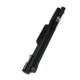 InChengGouFouX Bike Pump inChengGouFouX Excellent Craftsmanship Bicycle Pump Foot Pedal Aluminum Alloy High Pressure Barometer Hose Air Pump Unique Bicycle Pump (Color : Black, Size : 304mm)