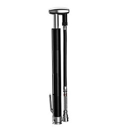 InChengGouFouX Bike Pump inChengGouFouX Excellent Craftsmanship Bicycle Pump High Pressure 160psi Barometer Mountain Road Car Portable Unique Bicycle Pump (Color : Black, Size : 280mm)