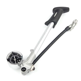 InChengGouFouX Bike Pump inChengGouFouX Excellent Craftsmanship Bicycle Pump Mountain High Pressure Portable Tire Inflator Unique Bicycle Pump (Color : Silver, Size : 255mm)