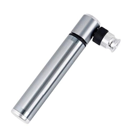 inChengGouFouX Excellent Craftsmanship Portable Mini Bicycle Pump Aluminum Alloy Manual Inflatable Cycling Equipment Unique Bicycle Pump (Color : Silver, Size : 130mm)