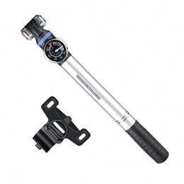 JUMM Bike Pump JUMM Bike Tire Pump, Portable Mini Inflator Air Pump Bicycle Tire Pump, Accurate High-pressure Air Pump with Gauge for Road, Mountain Bike Tires