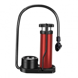 LANGPIAOEZU Bike Pump LANGPIAOEZU Long Life Bike Pump, Bicycle Tire Pump Bike Floor Pump, Hand Foot Activated Bike Pump for Road Bike Balls Balloons Durable (Color : Red)