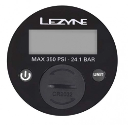 LEZYNE Bike Pump Lezyne 350 PSI Digital Gauge Bike Pump Accessory, Black, 2.5 Inch