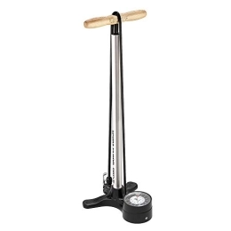 LEZYNE Bike Pump Lezyne Sport Floor Drive DV-Pressure Gauge 3 Inch 5 Unisex Adult Foot Pump, Metallic Silver