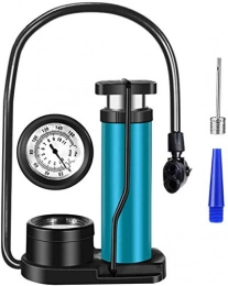 LIGHTOP Bike Pump LIGHTOP Cycling Floor Pumps Bike Foot Pump with Gauge, Universal Presta Schrader Valve Foot Activated Aluminum Alloy Barrel Tire Air Pump Bicycle Floor Pump with Pressure Gauge Free Gas Ball Needle