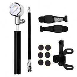 OUYA Bike Pump OUYA Bicycle pump High 210 PSI Pressure with Gauge Fork Shock Rear Suspension Mini Air Pump for Basketball Mountain Bike