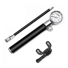 WEREW Bike Pump WEREW Mini gonfleur manuel ultraléger Pompe à vélo haute pression portable avec manomètre Accessoires de vélo, pour VTT Vélo de route