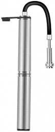 WEREW Bike Pump WEREW Mini pompe à vélo portable en alliage d'aluminium, mini pompe à vélo, haute pression 160 psi durable et facile à utiliser (Color : Silver)