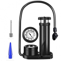 WYJW Accessories WYJW Mini Bike Pump, Portable Bike Tire Inflator, Foot Inflator with Pressure Gauge And Inflator Valve, Compatible for Road Bike Mountain Bike Balls