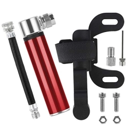 YFCTLM Bike Pump YFCTLM Bike pump Mini Bicycle Pump Aluminum Alloy Cycling Hand Air Pump Ball Tire Inflator MTB Mountain Road Bike Pump Accessories (Color : Red)