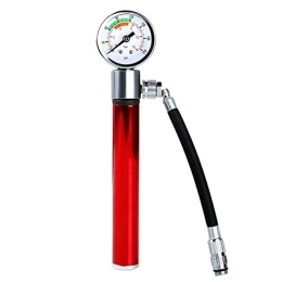 YFCTLM Bike Pump YFCTLM Bike pump Mini Bicycle Pump With Pressure Gauge 210PSI Hand Pump Presta and Schrader Ball Road MTB Tire Bike Air Hand Pump for Basketball (Color : Red)