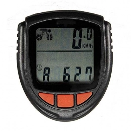 FYRMMD Cycling Computer FYRMMD Bike Odometer Bicycle Wired Waterproof LCD Computer Speedometer Odometer Bike Speedometer (Color : Black, S(Stopwatch)