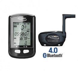 POSMA Accessories POSMA DB2 Wireless GPS Cycling Bike Computer Speedometer Odometer with BCB20 Speed / Cadence Sensor