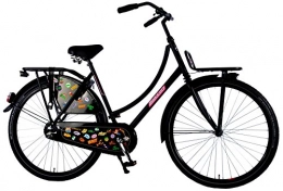  Bici Cruiser Bicicletta da Donna Dutch Oma Salutoni Badges 28 pollici Freno Contropedale H50 95% Montata Nero Opaco