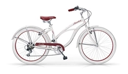 MBM Bici Cruiser MBM Honolulu 26 D Acc 6 Vel Sh, Bici Donna, Avorio A11, XX