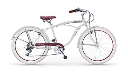 MBM Bici Cruiser MBM Honolulu 26 U Acc 6 Vel Sh, Bici Uomo, Avorio A11, XX